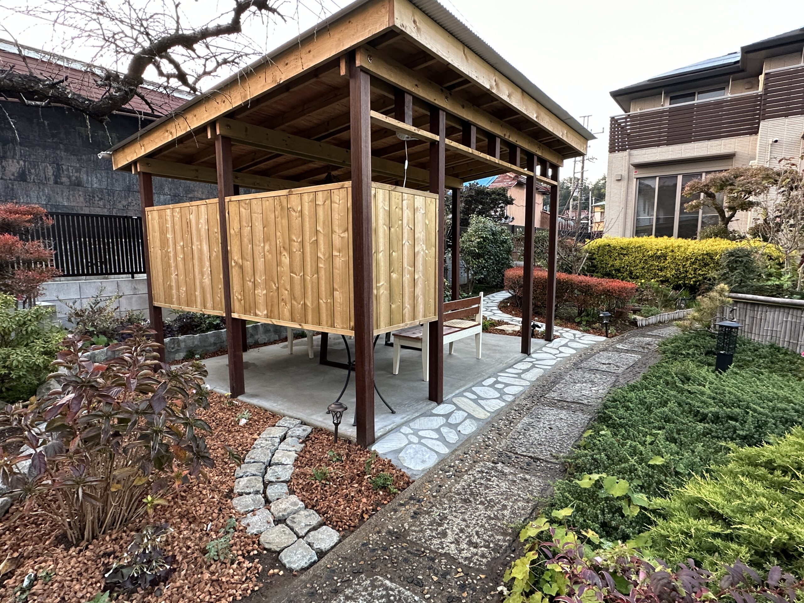 小屋❓ガーデンハウス❓ぼーっとする場所取り❓