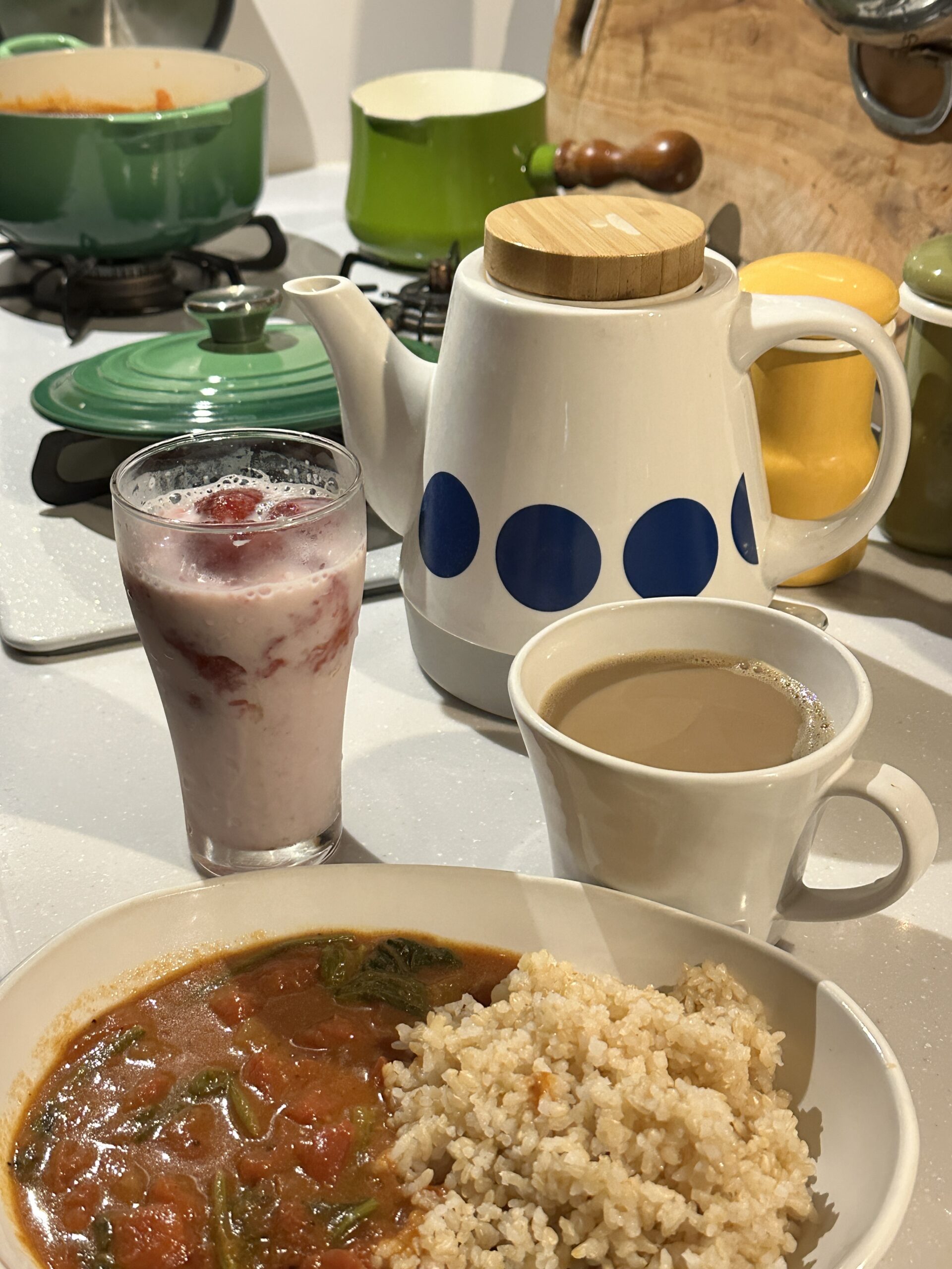 いちごミルクの朝‼️
